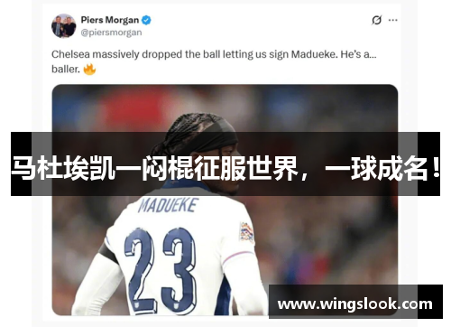 马杜埃凯一闷棍征服世界，一球成名！